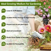1 pack Coco Husk Chips- 100% Organic Coconut Coir Chips Brick Potting Soil Mix with Low EC & PH Balance, Compressed Coconut Substrate Coco Chips Mulch Medium for Garden, Flowers, Plants