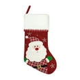 thumbnail image 2 of Christmas Tree Decorations Embroidered Christmas Sock Ornament Festive Gift Bag Hanger for Tree Christmas Gift Bags, 2 of 2