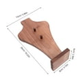 thumbnail image 2 of OULII Solid Wood Necklace Display Stand Vase Shaped Jewelry Holder for Storage in Chocolate, 2 of 6