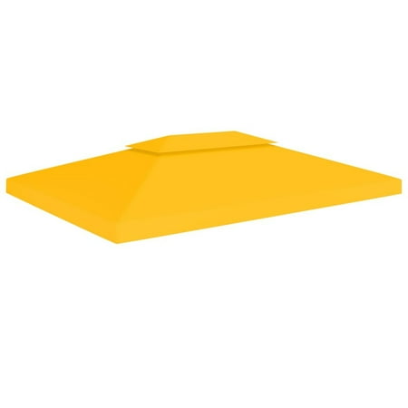 MIXFEER 2-Tier Gazebo Cover 310 g/m² 13.1'x9.8' Yellow