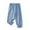 Light Blue, variant on Qingpeng Kids Girls Denim Joggers Elastic Waist Baggy Jeans Cute Embroidery Soft Sweatpants with Pockets