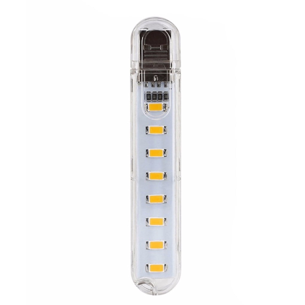 Mini Pocket USB LED Night Light 8LEDs 5V Bulb Lamp Gadget for  Reading Notebook 