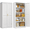 White, variant on Polup 71" White Metal Pantry Storage Cabinet with 2 Doors and Adjustable Shelves, Tall Freestanding Steel Cupboard for Kitchen, Garage, Laundry, Home