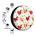 thumbnail image 2 of Kdxio Colorful Flower Chickens for Tire Cover Wheel Protectors Tyre Covers Weatherproof Wheel Covers Universal Fit for Trailer Rv SUV Truck Camper Travel Trailers 15 inch, 2 of 5