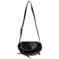 thumbnail image 1 of Bolso Moda Plisado Nube Suave PU Cuero Arco Hombro para Mujer Negro, 1 of 8
