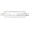 thumbnail image 1 of Magnaflow Performance Exhaust Muffler 10426 4 Inch Diameter Satin Stainless Steel Case; Single 2-1/2 Inch Center Inlet; Single 2-1/2 Inch Center Outlet; 18 Inch Body/24 Inch Overall Length, 1 of 4