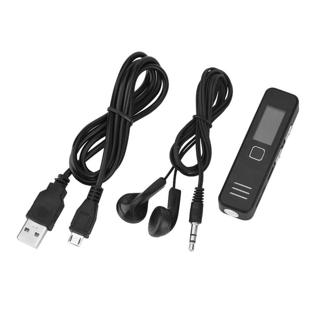 Grabadora De Voz Digital Con Tarjeta Tf De 32 Gb 192 Kbps Grabación De 20 Horas Mp3 Reproducción De Mini Grabadora De Voz Moyic EL009851-00