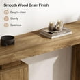thumbnail image 3 of Tribesigns 63-Inch Long Console Table, Farmhouse Entryway Table Behind Couch, Wooden Foyer Stand for Living Room Decor, Natural Wood, 3 of 5