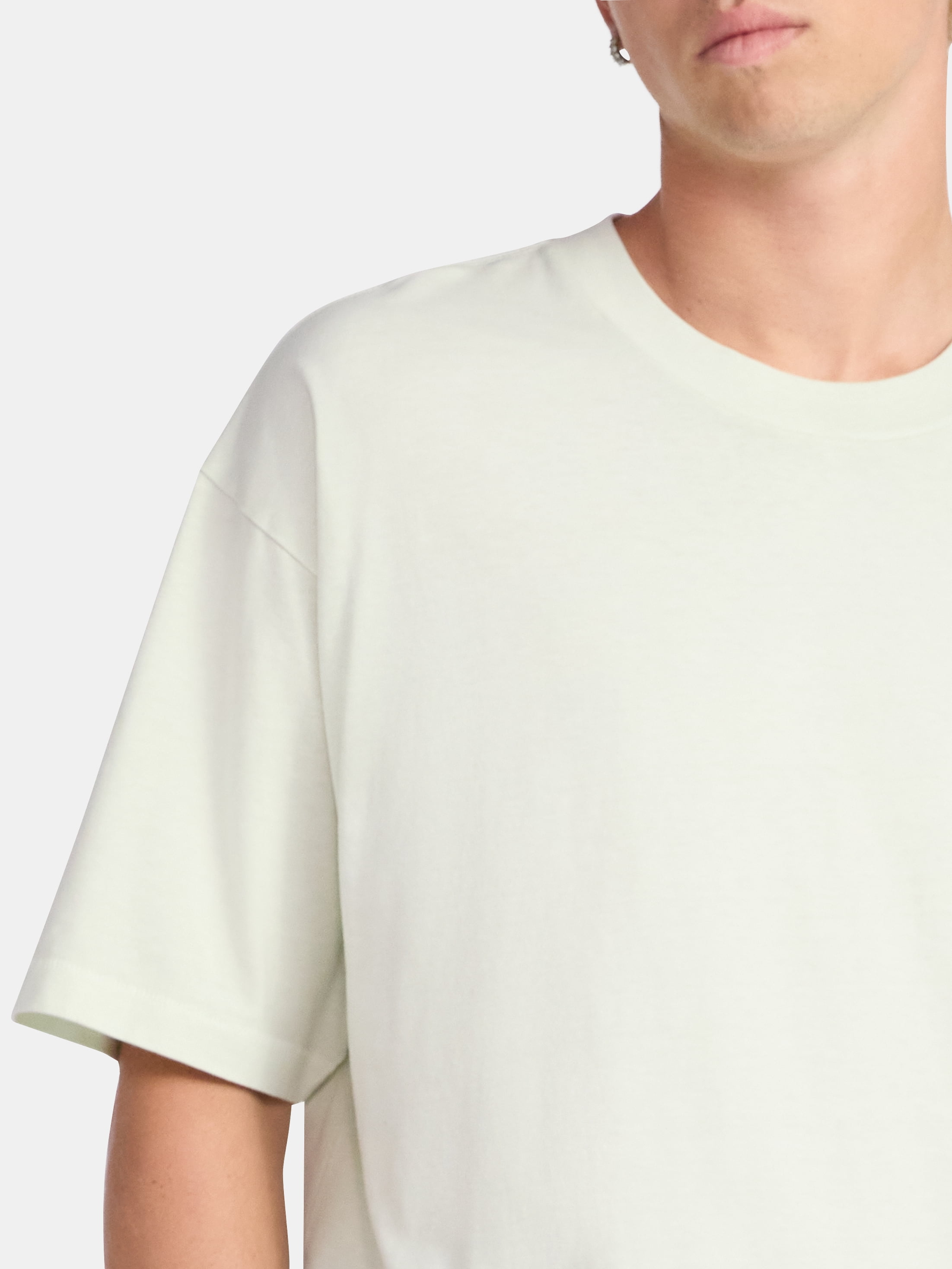 No Boundaries All Gender Cotton Oversize Tee with Short Sleeves, Men's and Big Men's
