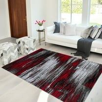 Handcraft Rugs - Lava/Grey/Silver/Black/Abstract Contemporary Modern Design Brushed Colors Area Rug