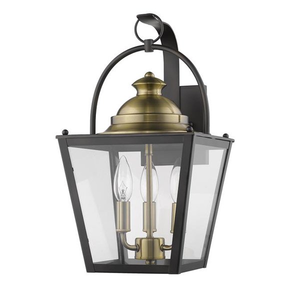 16.75 x 9 x 10.25 in. Savannah 3-Light Oil-Rubbed Bronze Wall Light