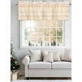 thumbnail image 6 of Orange Stripes Valances for Windows, Rod Pocket Kitchen Valance Curtains - Soft & Washable Small Window Treatment for Living Room, Bathroom, Classic Striped Lines 54x18inch, 1 Panel, 6 of 9