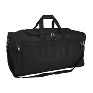 DALIX 20" Sports Duffel Bag With Multiple Pockets - Gym, Travel, Carry-On Duffle Bag In Gray