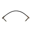 Ernie Ball P06226 Single Flat Ribbon Angle to Angle Patch Cable - Black - 6 in.