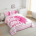 thumbnail image 3 of Feelyou Positive Quotes Bedding Comforter Set, Kawaii Pink Sunflower Groovy Twin Comforter Sets, Teens Kids Girls Women Reversible Bedding Set, Breathable Home Decor, 2 Pieces, 3 of 8