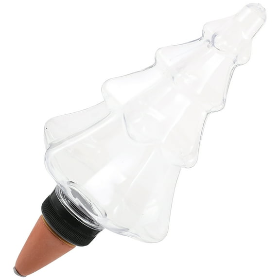 KAKOWELY 1 Set Multi-colored Christmas Tree Shaped Plastic Automatic Watering Device for Indoor Plants 400ml Capacity