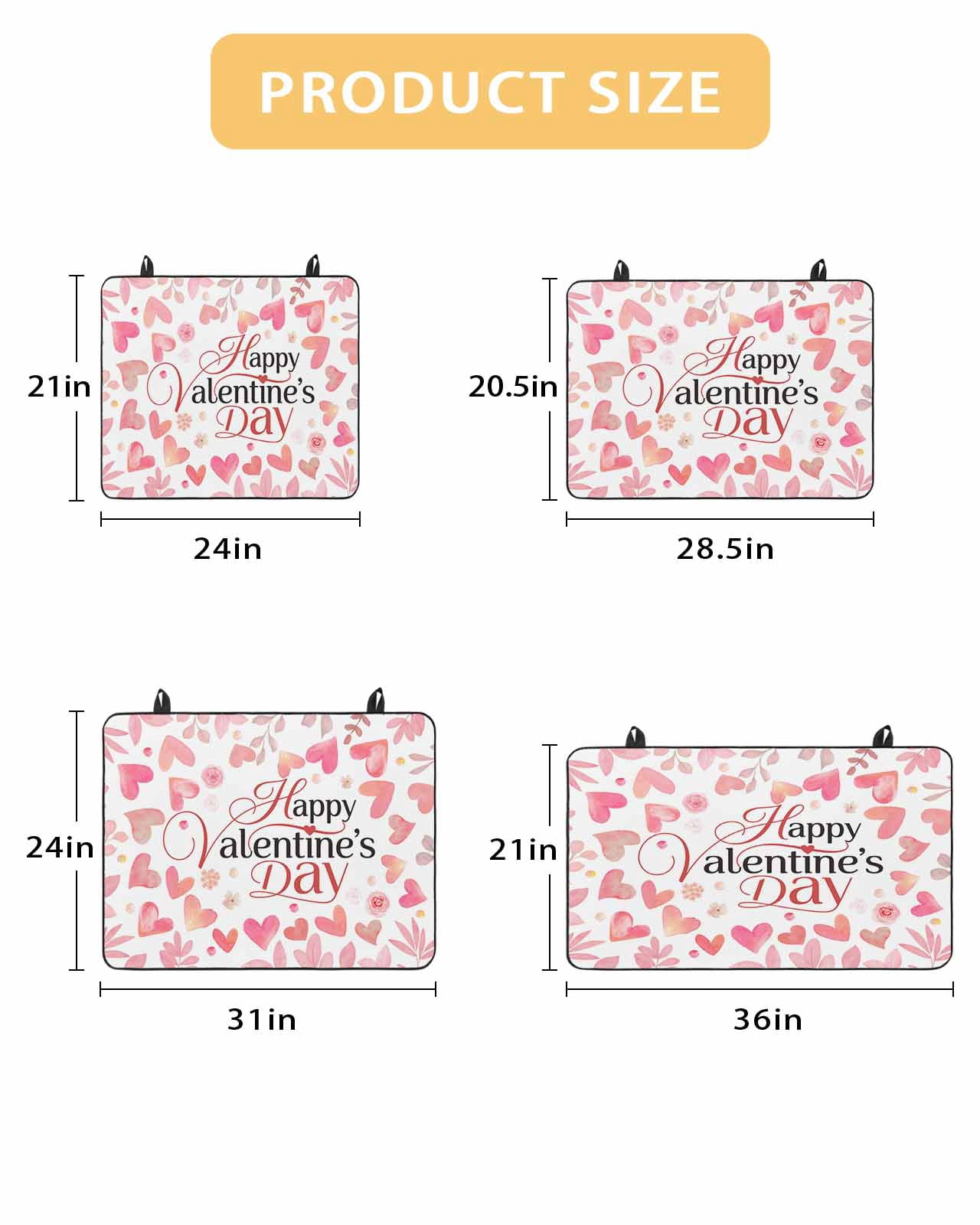 Large Induction Cooktop Protector Mat Valentine's Day Stove Top Covers for Electric Stove, Peach Pink Love Floral Modern Romantic Decorative Stove Burner Cover Mats, Glass Top Stove Cover