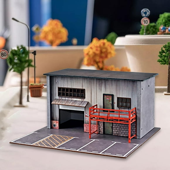 BELOVING 1/64 Diecast Car Display Case with Car Parking Scene for Collectors Toy Cars