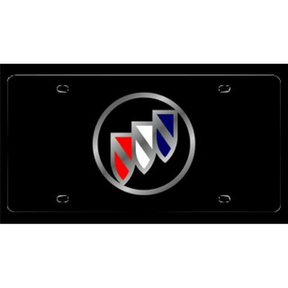 Black Buick Laser License Plate