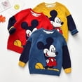 thumbnail image 2 of Suéter de algodón para niños, suéter para niños, camisa de punto, suéter de cuello redondo para niños, doble capa, nuevo estilo, suéter de dibujos animados 4T(110) Gao Jinjia LED, 2 of 2