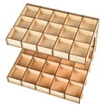 thumbnail image 3 of Milaget DIY Wooden Paint Rack Ink Storage Organizer 2-layer 35-grid, 3 of 8