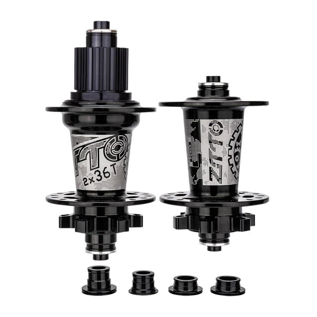 Accesorios para bujes de freno de disco delanteros y traseros para bicicletas de carretera, adaptadores Qr de 8-13 velocidades, sellados MS negro Cola Piezas de cubos de freno de bicicleta