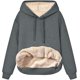 thumbnail image 1 of Sudadera con capucha y bolsillo estilo canguro, informal, de manga larga, para otoño e invierno, para mujer, 1 of 5