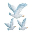 thumbnail image 2 of 3x Seagull Wall Decor Flying Bird Sculptures Background Wall Pendant Wall Decorations Birds Dove Wall Art Decorations for Living Room Garden, 2 of 9