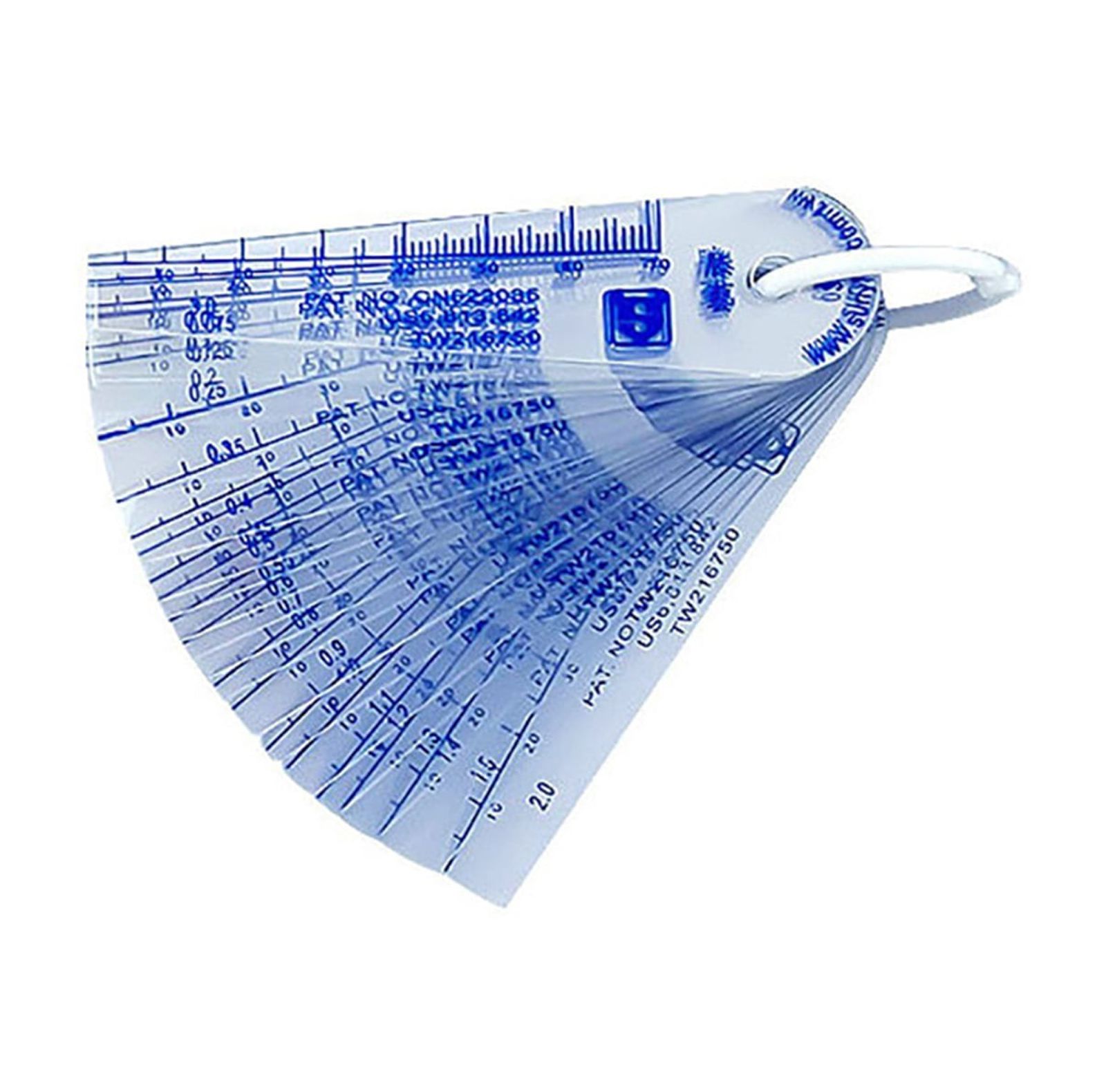 0.05-1.5-2.0-3mm 18pcs 20pcs Thickness Plastic Feeler Gauge Gap Filler Measuring Tool With Sheet ,Easy to Use