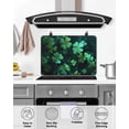 thumbnail image 4 of Large Induction Cooktop Protector Mat St. Patrick's Day Stove Top Covers for Electric Stove, Spring Green Clovers Botanical Herbs Decorative Stove Burner Cover Mats, Glass Top Stove Cover, 4 of 7