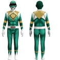 thumbnail image 3 of ZUITEH Power Rangers Cosplay Jumpsuit Fancy Dress up costume party Playsuit M Size,Blue, 3 of 7
