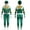 Green, variant on ZUITEH Power Rangers Cosplay Jumpsuit Fancy Dress up Costume Party Playsuit for 4-5 Years
