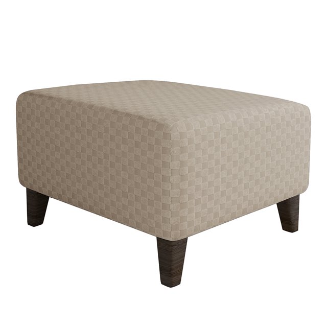 LUXUR Footrest Elastic Stretch Square Dustproof Footstool Cover Slipcover Protective Rectangle Chair Khaki Block -lift Flower Pedal XL Code