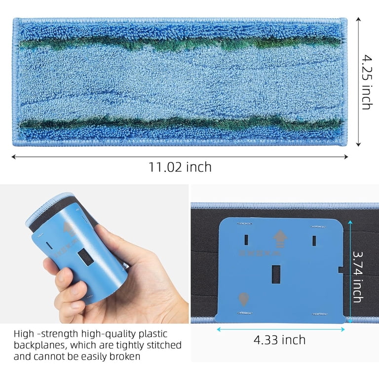 5-Pack Reusable Washable Mopping Pads For IRobot Braava Jet M6 Robot Mop