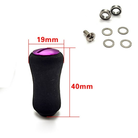 Eva Fishing Reel Handle Knobs for For Daiwa Modified with Bearing Gasket Purple