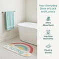 thumbnail image 7 of Unique Bargains Printed Rug Ultra Soft Absorbent Plush Bath Mat Rainbow Pattern 30" x 18", 7 of 7