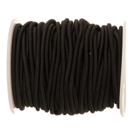 Black Bracelet Elastic Cord For Slip-On Bracelets Or Watch Bands