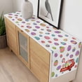thumbnail image 4 of Easter Eggs Table Runner - 90 Inch Long, Kitchen Dining Table Runner Dresser Scarves, Spring Watercolor Bunny Daisy Red Truck Farmhouse Decor for Coffee Tables Wedding Party Banquet, 4 of 8