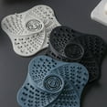 Shower Drain Hair Catcher Durable Silicone Drain Covers with Suction