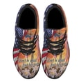 thumbnail image 2 of JuStHave Faith The Old Rugged Cross ChriStan Cross American flag Shoes Sneakers Black Size 8, 2 of 7