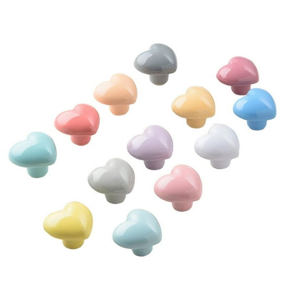 CRAFTHROU Cabinet Knob Grey Ceramic 8Pcs 1.8x1.6x1.2In