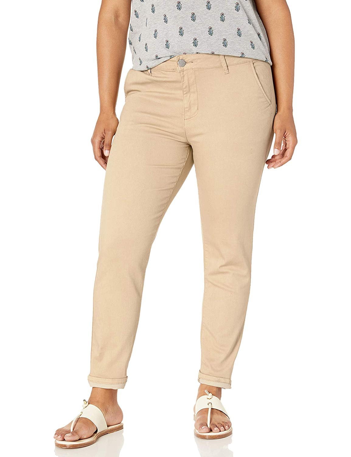 Women's Plus Pants Capris | khaki denim jeans for women plus size