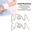 thumbnail image 4 of Hospital Bed Limb Holders, Universal Limb Restraints Prevent Scratching Harm 2pcs   for Feet, 4 of 7