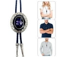 thumbnail image 2 of Western Bolo Tie PU Rope Bolo Tie Cowboy Costume Shirt Necktie, 2 of 21