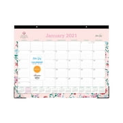 Blue Sky BCA 2021 17" x 11" Desk Pad, Garden Flower