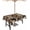 Brown, variant on Southwestern Brown Outdoor Tablecloth - 60x102 Inch Rectangle Table Cover, Farmhouse Animals Forest Vintage Waterproof Outdoor Table Cloth with Umbrella Hole & Zipper for Picnic/Patio