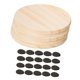 thumbnail image 3 of 5 Posavasos de Madera Sin Terminar de 4 Pulgadas para Decoración Del Hogar, Multifuncionales, con Almohadillas Antideslizantes, Resistentes Al P, 3 of 9
