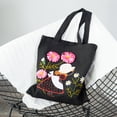 thumbnail image 4 of Bangcool Embroidery Tote Bag Creative DIY Flower Embroidery Canvas Bag Cross Stitch Bag, 4 of 10