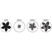 Martha Stewart Stamp & Punch Set-Flower, 1", Pk 1, Martha Stewart