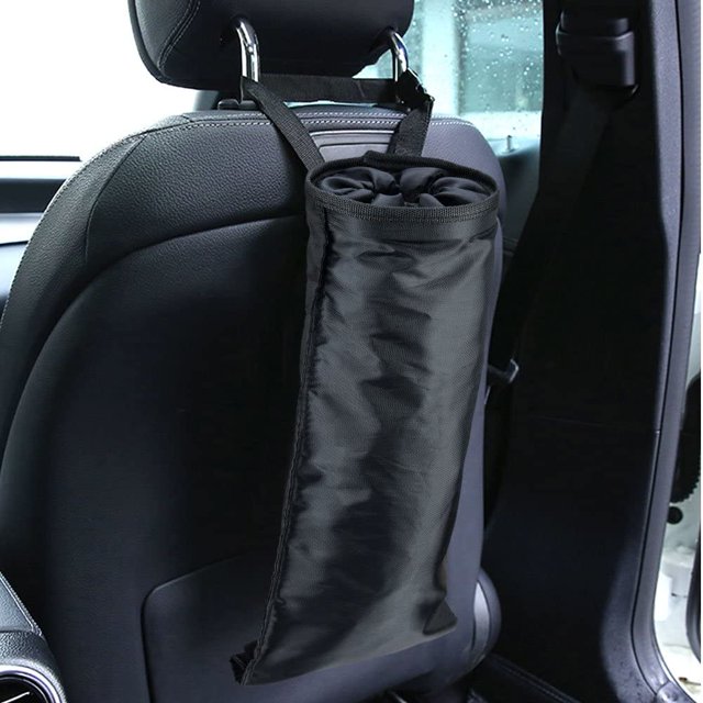 Bote de basura para automóvil Bolsa de basura ecológica Bolsa impermeable para colgar Lavable A prueba de fugas Tela Oxford para vehículos Barco de vela Viaje a casa - Negro ShuxiuWang 8390605075612